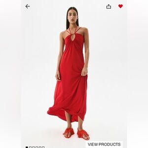 H&M DRAPED HALTERNECK DRESS